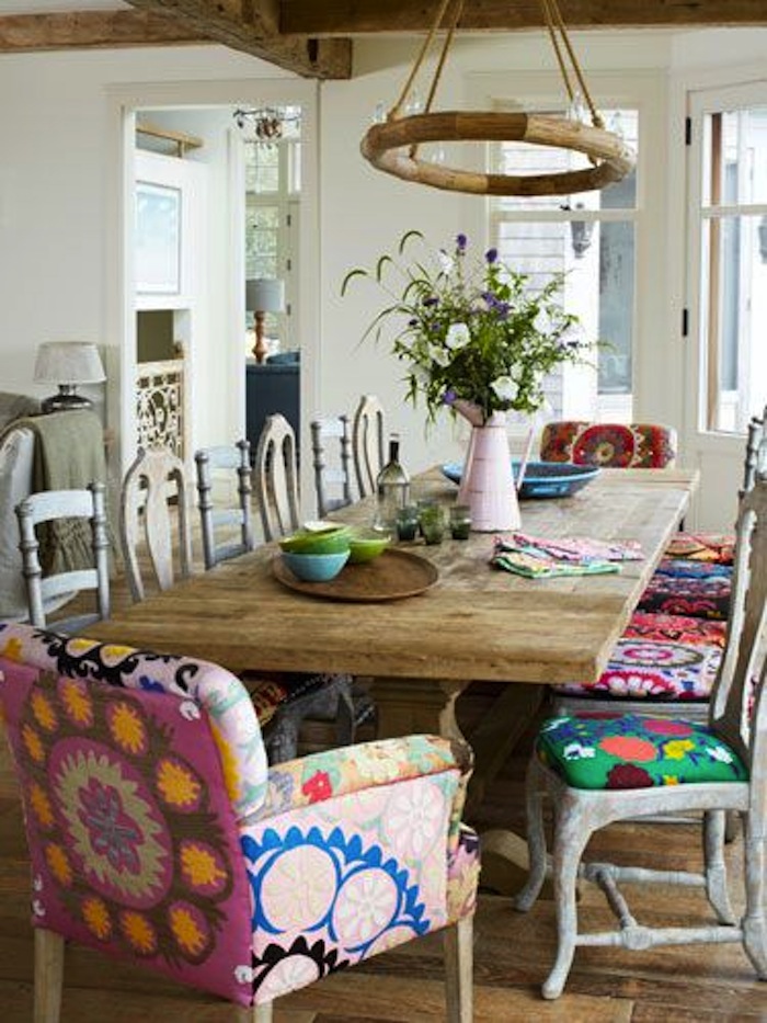 Dining Rooms: Rectangular Tables + Color | Artisan Crafted Iron