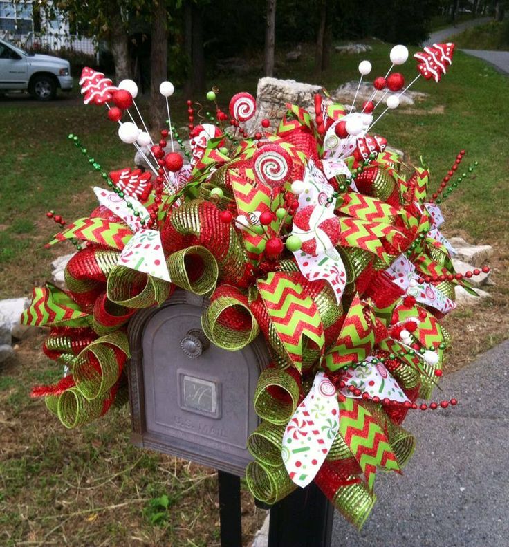 Festive Holiday  Mailbox  Decoration Ideas  Artisan Crafted 